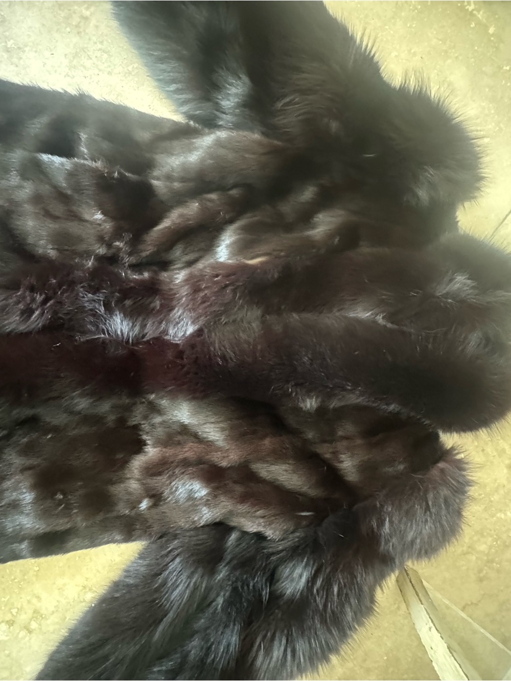 Classic Women's Dark Brown faux Fur Coat